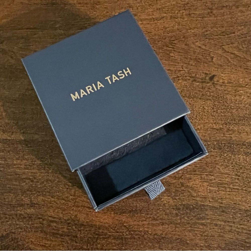 Maria Tash - White Gold Opal Horizontal Eternity Hoop Earring - Single - Picture 7 of 7